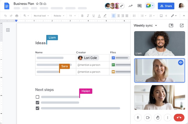 Google Docs is a cloud-based writing tool that allows multiple users to collaborate on a document simultaneously.